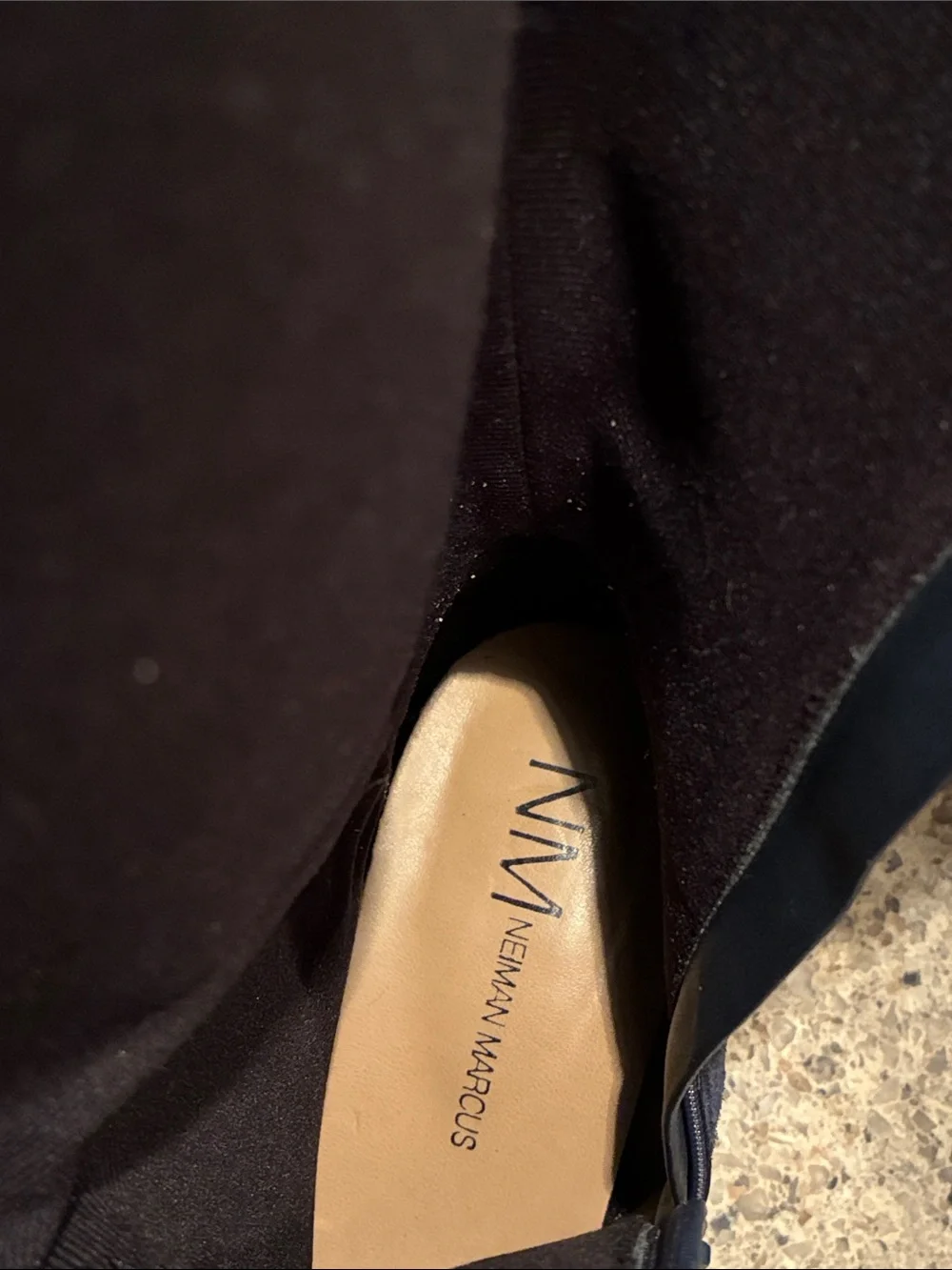 Neiman Marcus Over the Knee-High Suede Riding Boots in Navy. Women’s 7 M